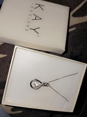 Kay Jewelers Silver Infinity Teardrop Pendent Unstoppable Love Collection